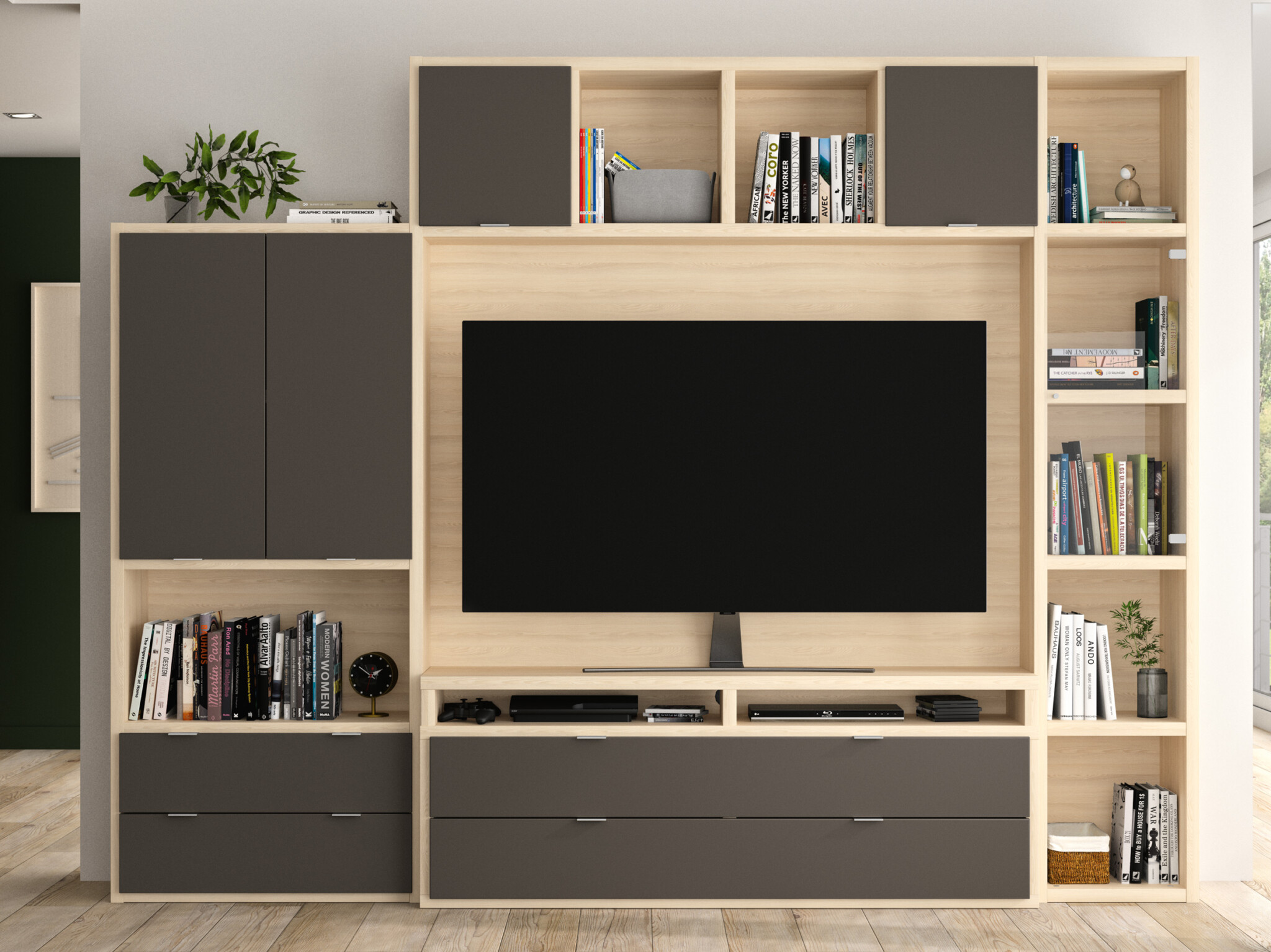 Composition TV personnalisable MANHATTAN - Le Géant du Meuble